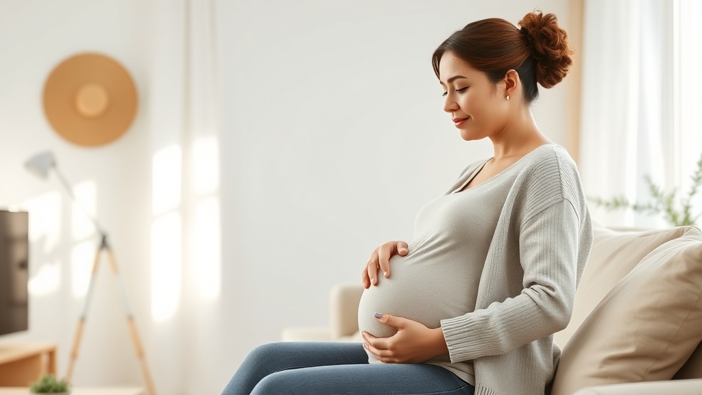 임산부들이 집에서 철분 영양제를 살펴보며 고민하는 모습